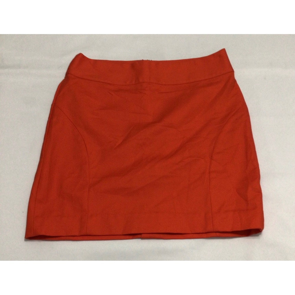 Banana Republic Women Orange Red Mini Pencil Skirt Size 2 NWT 400776-00-1